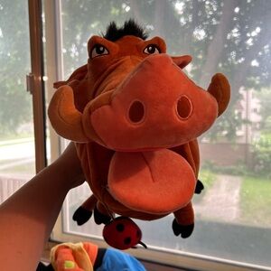 Disney lion King Pumbaa plush NEW condition